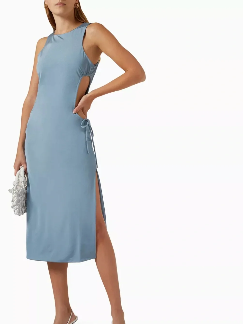 NWT Jade Swim ‘Callie’ Swim Dress Coverup in “Azure” Blue Size Large